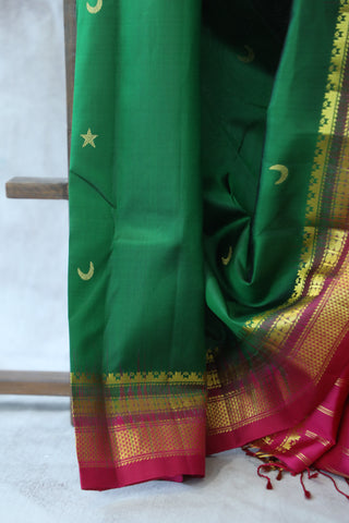 Green Silk Ilkal Saree - SRGSIS118