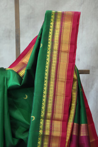 Green Silk Ilkal Saree - SRGSIS118