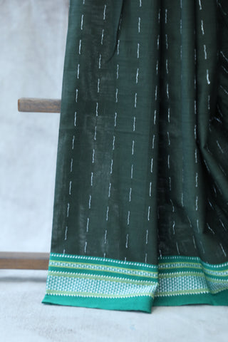 Green Cotton Ilkal Saree -SRGCIS370