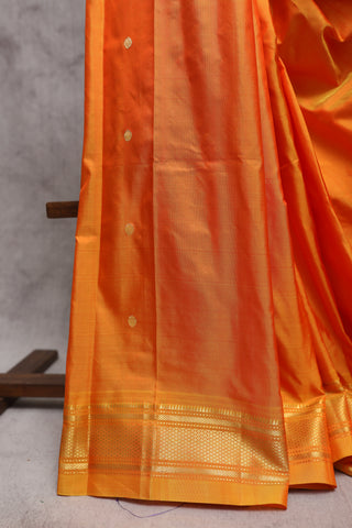 Orange Silk Paithani Saree - SROSPS362