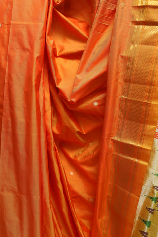 Orange Silk Paithani Saree - SROSPS362