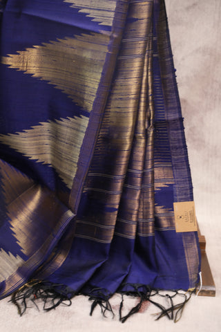 Purple Raw Silk Saree - SRNBSS446