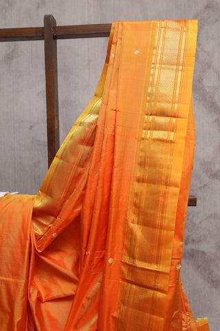 Orange Silk Paithani Saree - SROSPS362