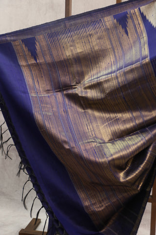 Purple Raw Silk Saree - SRNBSS446