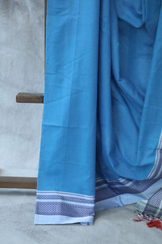 Blue Cotton Ilkal Saree -SRBCIS374