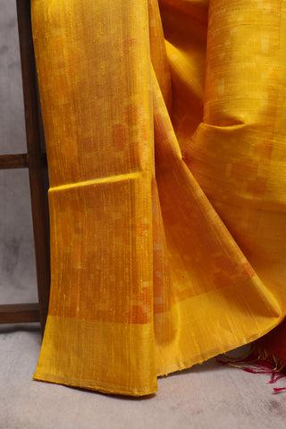 Yellow Raw Silk Saree - SRYRSS514