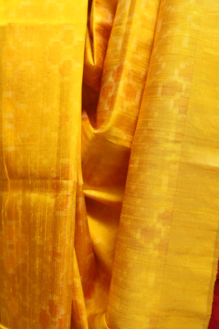 Yellow Raw Silk Saree - SRYRSS514