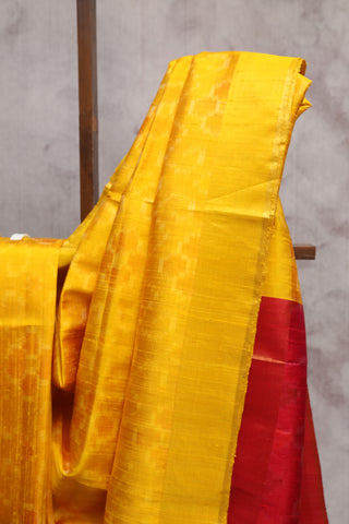 Yellow Raw Silk Saree - SRYRSS514