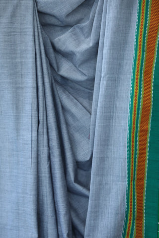 Grey Cotton Ilkal Saree -SRGCIS378