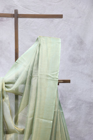 Green Tissue Tussar Silk Saree - SRGTTSS265