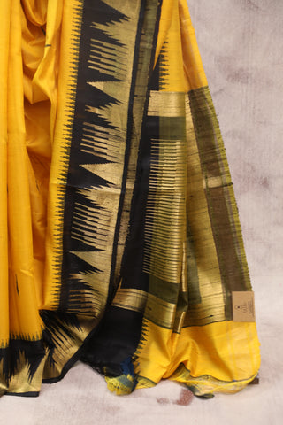 Yellow Raw Silk Saree - SRYSS422