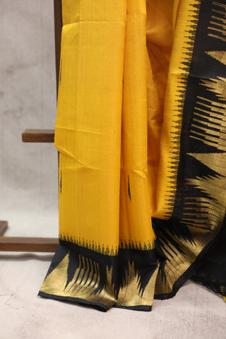 Yellow Raw Silk Saree - SRYSS422