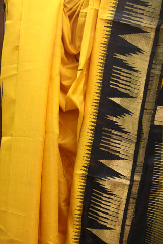 Yellow Raw Silk Saree - SRYSS422