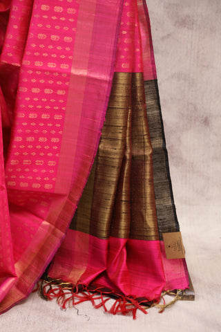 Pink Raw Silk Saree - SRPSS423