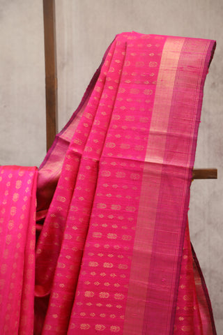 Pink Raw Silk Saree - SRPSS423