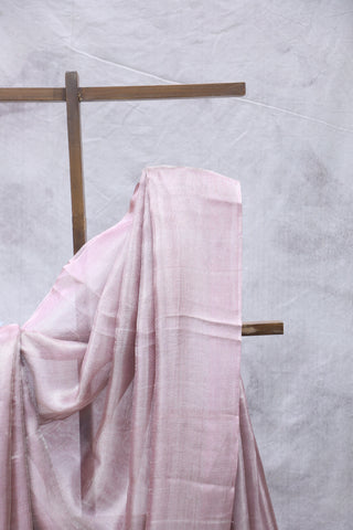 Pink Tissue Tussar Silk Saree - SRPTTSS270