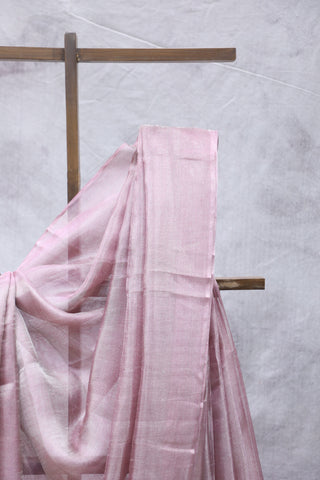 Dark Pink Tissue Tussar Silk Saree - SRDPTTSS272