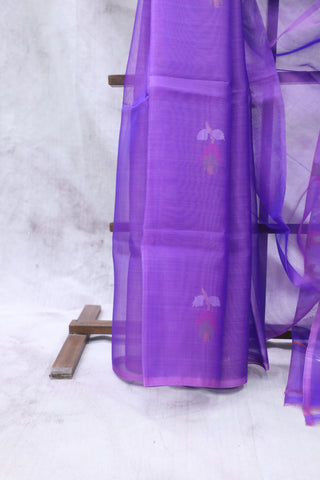 Purple Muslin Jamdani Saree - SRPMJS38