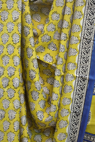 Yellow HBP Modal Silk Saree - SRYMSS133