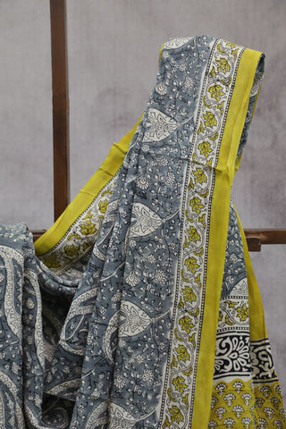 Grey HBP Modal Silk Saree - SRGMSS132