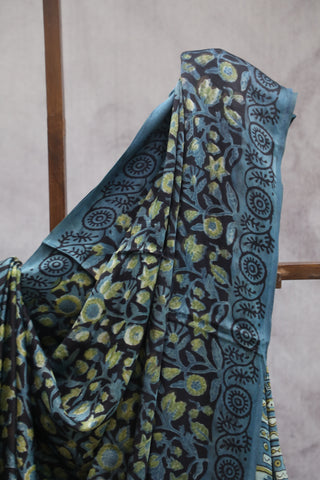 Blue HBP Modal Silk Saree - SRBMSS131