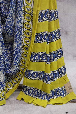 Blue HBP Modal Silk Saree - SRBMSS130