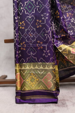 Purple Rajkot Patola Silk Saree-SRPRPSS171