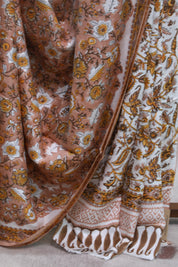 Peach HBP Modal Silk Saree - SRPMSS142-PI