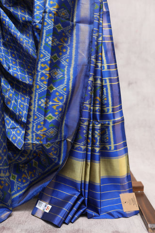 Blue Rajkot Patola Silk Saree-SRBRPSS174