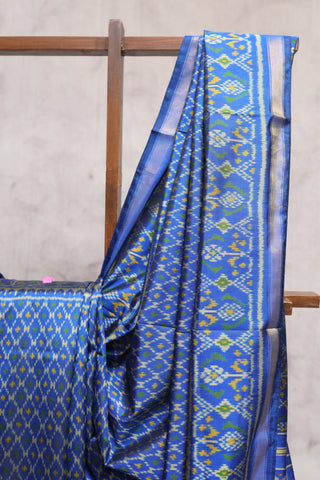 Blue Rajkot Patola Silk Saree-SRBRPSS174