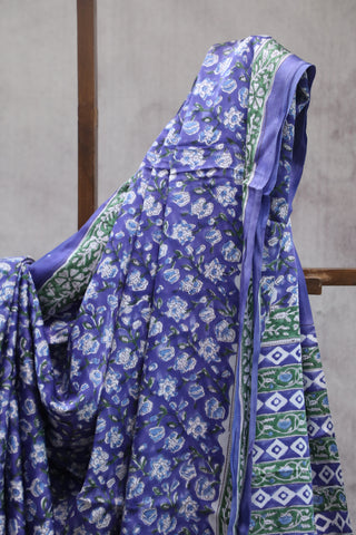 Blue HBP Modal Silk Saree - SRBMSS140