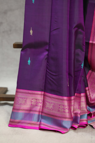 Purple Kanjeevaram Silk Saree - SRPKSS565