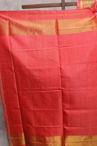 Orange Rajkot Patola Silk Saree-SRORPSS178