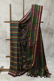 Multicolour Hathi Mor Khun Saree - SRMHMKS43
