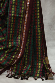 Multicolour Hathi Mor Khun Saree - SRMHMKS43