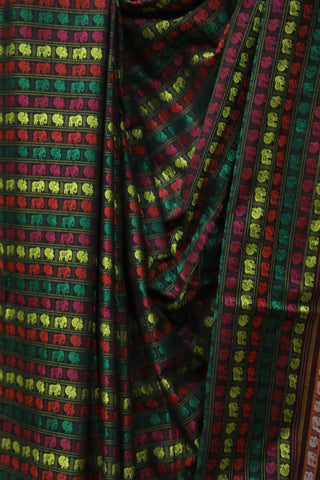 Multicolour Hathi Mor Khun Saree - SRMHMKS43