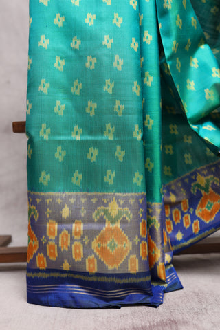 Two Tone Green Rajkot Patola Silk Saree-SRTTGRPSS181