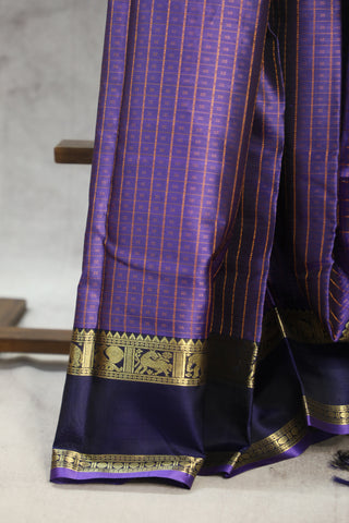 Purple Kanjeevaram Silk Saree - SRPKSS561