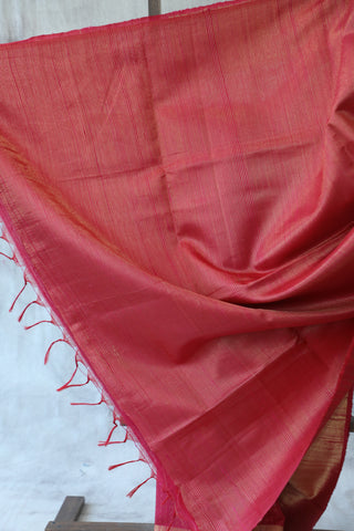 Pink Raw Silk Saree - SRPRSS529