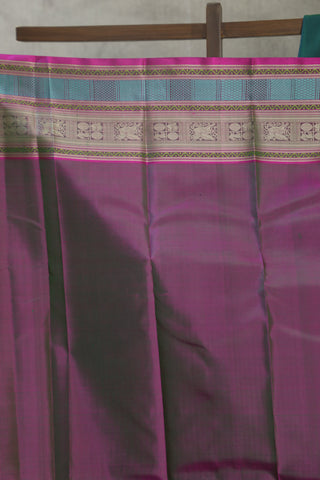 Dark Green Kanjeevaram Silk Saree - SRDGKSS564