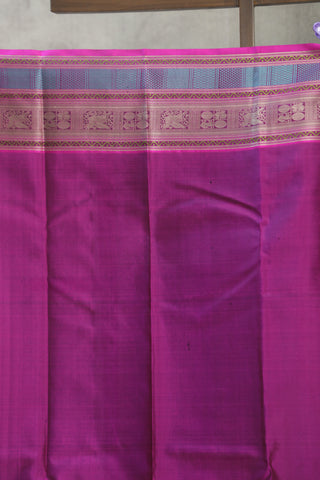 Black Kanjeevaram Silk Saree - SRBKSS558