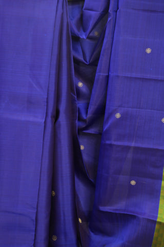 Dark Blue Kanjeevaram Silk Saree - SRDBKSS507