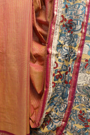 Orange Brick Kanchi Cotton Kalamkaree Saree-SROBKCKS234