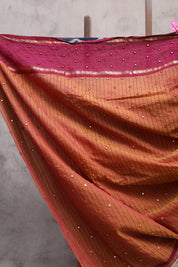 Orange Brick Kanchi Cotton Kalamkaree Saree-SROBKCKS234