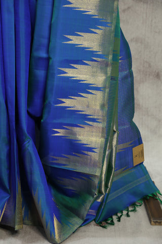 Blue Kanjeevaram Silk Saree-SRBKSS504