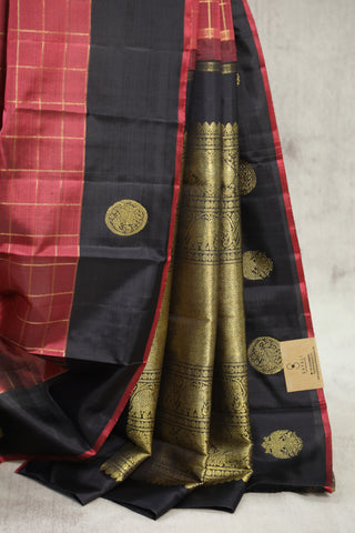 Red Kanjeevaram Silk Saree-SRRKSS502