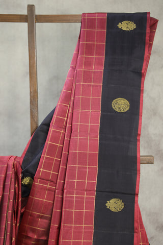 Red Kanjeevaram Silk Saree-SRRKSS502