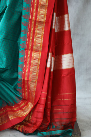 Aqua Silk Ilkal Saree - SRASIS122