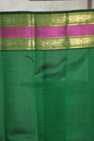 Dark Green Kanjeevaram Silk Saree - SRDKSS569