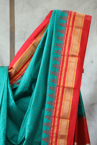 Aqua Silk Ilkal Saree - SRASIS122